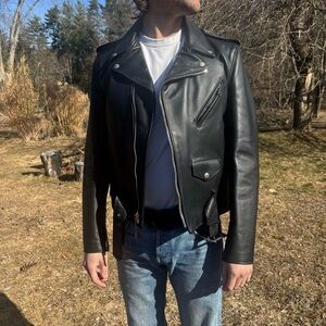 Schott Perfecto 618 Steer Leather Motorcycle Jacket size 40